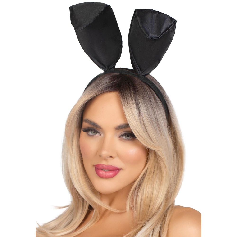 Leg Avenue - Bunny Kostuum Accessoire Set - Zwart/Wit